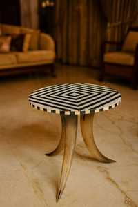 Table d'appoint en corne naturelle, faite à la main, meuble décoratif d'appoint, table d'appoint de luxe pour salon, design d'intérieur moderne - Product Image 5