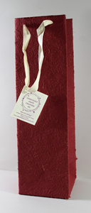 Luxury Recycled Cotton Art <b>Paper</b> Bag with Flexiloop Handles Screen Printed Design Recyclable Made in Rajasthan - Product Image 3