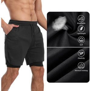 Shorts de sport pour hommes, vêtements de sport décontractés, entraînement quotidien, haute performance, design léger, spandex/polyester, écologiques, respirants - Product Image 4