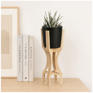 Modern Design Wood Plant Stand Eco-Friendly Natural Wood Indoor Flower <b>Pot</b> <b>Holder</b> Tall Planter Display Rack for Living Room - Product Image 2