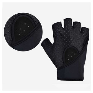 Gants de cyclisme unisexes d'hiver à demi-doigts avec design léger antidérapant, fermeture auto-agrippante, ajustement personnalisé pour hommes, qualité supérieure - Product Image 4