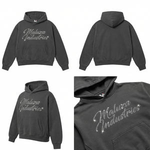 Sudadera con Capucha Sublimada y Bordada con Estampado Completo, Diseño Personalizado al por Mayor, Sudadera de Forro Polar Cálido para Hombre y Mujer, 100% Algodón - Product Image 6