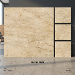 กระเบื้องปูพื้นพอร์ซเลนแบบมันเงา ขนาด 20 มม. 60x60 ซม. ลายเอเชีย พร้อมอิฐทนไฟ สำหรับห้องน้ำ ห้องครัว และพื้นที่ภายนอกอาคาร ติดตั้งด้วยกาว - Product Image 4