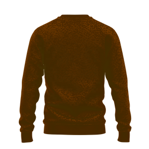 Sweat-shirt à col rond marron pour homme avec motif graphique, logo personnalisé, style baseball, pull à manches longues, haut d'entraînement d'équipe, vêtements d'hiver en gros - Product Image 2