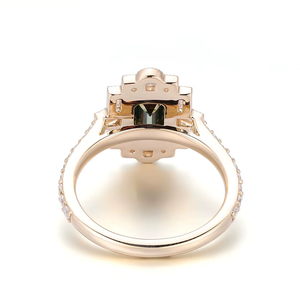 <b>Fine</b> <b>Rings</b> 925 Silver 10K Gold D VVS1 Moissanite <b>Ring</b> Green Color Custom Unisex Moissanite Diamond <b>Ring</b> Romantic Anniversary - Product Image 4