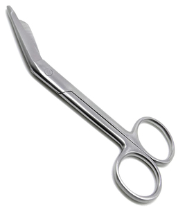 Ciseaux chirurgicaux en acier inoxydable pour gauchers, taille personnalisée, pointe plate et arrondie de sécurité, haute qualité, réutilisables, classe II - Product Image 1