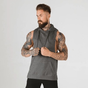 Men's Casual Style <b>Workout</b> Bodybuilding Gym <b>Hoodie</b> Wholesale Breathable Quick Dry Sleeveless <b>Hoodie</b> - Product Image 4