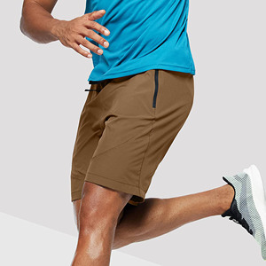 Custom Embroidery <b>Patch</b> logo High Quality Lightweight 100% Polyester Cotton <b>Shorts</b> For <b>Men</b> Side Buttons <b>Men's</b> Joggers Gym <b>Shorts</b> - Product Image 3