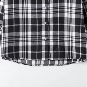 Chemise à manches longues en flanelle 100 % coton teint en fil, col montant, respirante, pour homme, poids lourd, marque privée d'usine, Printemps 2026 - Product Image 5