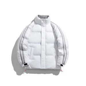 High Quality <b>Packable</b> Vintage Puffer <b>Jacket</b> Winter Waterproof and Windproof with Stand Collar Front Logo OEM Service Available - Product Image 2
