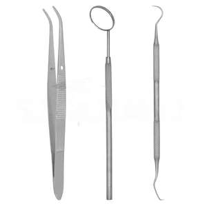 Juego de Instrumentos de Cirugía Oral, Juego de Herramientas Dentales de Cirugía Oral de 10 Piezas, Sonda para Limpieza de Dientes, Espejo Bucal de Dentavex - Product Image 3