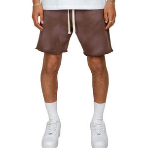 Pantalones Cortos de Moda para Hombre con Lavado Ácido en Felpa 100% Algodón, Pantalones Cortos Casuales para Niños, Pantalones Cortos de Verano para Hombre - Product Image 2