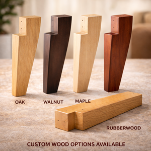 ขาโซฟาไม้เนื้อแข็งแบบมุมฉาก ขาเฟอร์นิเจอร์ไม้สมัยใหม่สำหรับเปลี่ยนขาโซฟา ตู้  ออกแบบมาเพื่อการใช้งานหนัก - Product Image 1