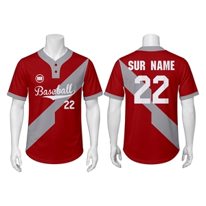 Wida Sports 2026 New Custom Baseball Jersey Unisex Sublimated Print Eco-Friendly Quick Dry Short Sleeve Adult Team - Product Image 1