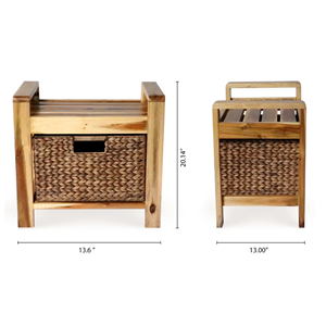 Small Water Hyacinth Cabinet <b>Sideboard</b>, Water Hyacinth Drawer For Living Room Eco-Friendly Home Furniture From Vietnam Factory - Product Image 3
