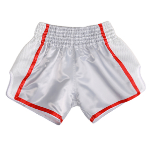 Shorts de boxe en satin à prix d'usine, vêtements de combat professionnels pour la compétition, pantalons de kickboxing 100% polyester légers et respirants - Product Image 4