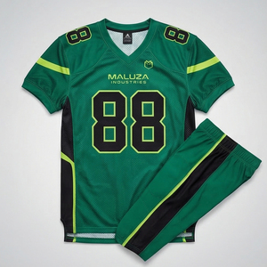 Custom Design Sublimation Printed American Football Uniform Durable High Tension Fabric Short Sleeve Jersey and <b>Pants</b> - Product Image 1