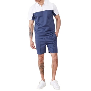 ชุดเสื้อยืดแขนสั้นของผู้ชายชุดเสื้อผ้าชายหาดผ้าฝ้ายระบายอากาศลำลองสำหรับฤดูร้อน - Product Image 1