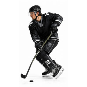 Conjunto de Jersey de Hockey sobre Hielo Negro para Hombre, Manga Larga, Impresión Sublimada, Absorbe la Humedad, Ajuste Atlético, Uniforme de Hockey sobre Hielo para Adultos - Product Image 2