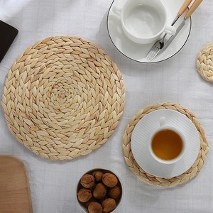 Sets de table ronds classiques en bambou tressé sur mesure, vente en gros, pour table à manger - Product Image 2