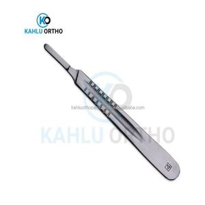 10 poignées de scalpel n°3/n°4/n°7 en acier inoxydable pour instruments chirurgicaux par KAHLU ORTHOPEDIC - Product Image 1