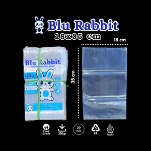 Wholesale Transparent <b>18</b> x 35 Cm Blu Rabbit Plastic Bag Food Grade Polyprophene made in Indonesia - Product Image 3