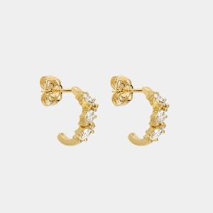 Oval Cut Lab Grown Diamond Huggie <b>Earrings</b> 14k 18k Solid Gold Push Back Drop <b>Hoops</b> Pairs Everyday Wear Minimalist Luxury Jewelry - Product Image 1