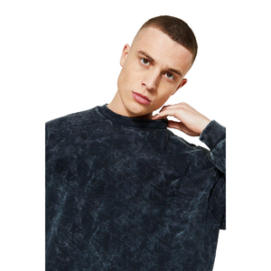 Sudadera Profesional Personalizada 2026 con Cuello Redondo, Diseño Moderno, Fabricación Personalizada OEM, Sudadera con Efecto Lavado Ácido para Hombre - Product Image 3