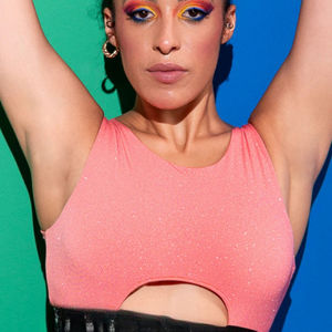 Traje de Pole Dance Profesional para Mujer 2026, Top de Cuello Alto, Pantalones de Cintura Alta, Ligero, para Actuaciones de Verano, Elástico - Product Image 3