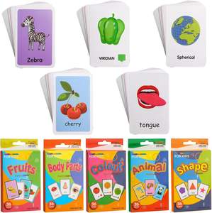 Cartes d'apprentissage Premium SmartPlay Alphabet Animaux Fruits : Stimulez la créativité avec des impressions sur papier épais et sécurisé pour le développement précoce des enfants - Product Image 4