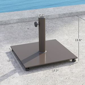 Base per Ombrellone da Giardino/Patio con Raggio di 3m, Supporto in Metallo da 29 Libbre con Piedini Regolabili, Porta Ombrellone Resistente per Patio - Product Image 3