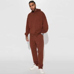 Sweat à capuche épais en coton lourd 400 GSM pour homme, design de logo personnalisé, sweat à capuche uni de haute qualité, tailles plus grandes pour homme - Product Image 2