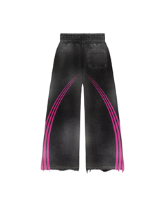 ชุดวอร์มผู้ชายทรงขาบานแบบซ้อนทับ ล้างสีด้วยกรด ขายดีอันดับต้นๆ ผลิตจากผ้าฝ้าย 100% กันลม พร้อมโลโก้และบรรจุภัณฑ์แบบกำหนดเอง - Product Image 5