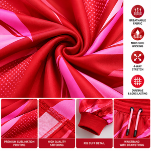 Ensemble de survêtement personnalisé de haute qualité par sublimation – Veste de sport et pantalon assorti entièrement imprimés – Tenue d'entraînement d'équipe - Product Image 5