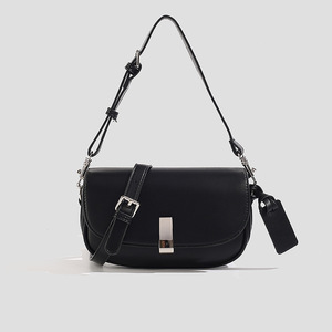 For PU Women's Crossbody <b>Bag</b> with Detachable Strap Minimalist Design Zipper Closure Anti-Theft <b>Computer</b> Interlayer - Product Image 2