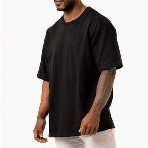 เสื้อยืดออกกำลังกายทรงสปอร์ตผ้าฝ้าย 100% ระบายอากาศดี ไซส์พลัส รุ่นใหม่ล่าสุด สำหรับผู้ชาย ใส่ได้ในช่วงฤดูร้อน ทรงหลวมไหล่ตก ทรงยาวปกติ - Product Image 2