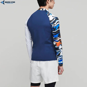 Long Sleeve Rashguard Men Breathable Stretch Sports Shirt Quick Dry Fitness UV Protection - Product Image 2