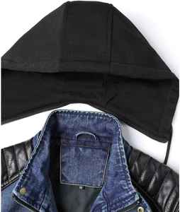 Veste en jean d'hiver pour homme, décontractée, col montant, design réversible, séchage rapide, respirante, multi-poches, service OEM - Product Image 3