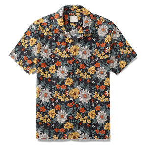 Camisa de Hombre para Vacaciones, Estampado Floral Tropical, Manga Corta, Ropa Casual de Playa para Hombre - Product Image 1