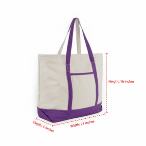 Custom Logo Print Large Outdoor Fashion Beach Bag Wide Bottom <b>Canvas</b> <b>Tote</b> Cotton Shopping Bag with Letter Pattern - Product Image 6