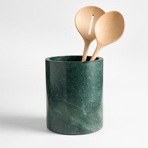 Porta utensilios de lujo con marco metálico y base de mármol, organizador de cocina redondo, soporte para cubiertos, moderno, premium, de exportación, el mejor. - Product Image 6