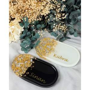 Elegantes Bandejas Decorativas de Resina, Formas Ovaladas y Redondas con Estilo para Decoración del Hogar, RR ENTERPRISES India - Product Image 5