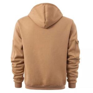 Fashion Wear Custom Logo Zipper Style Hoodies Men 100% Cotton Plain Full Zip Us Hoodies for Men - Product Image 2