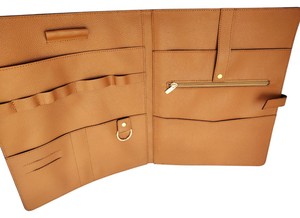 Custom Logo Office Accessories Organizer Genuine Leather Padfolio Business Portfolio <b>File</b> Folder Durable Soft <b>Document</b> Holder - Product Image 3