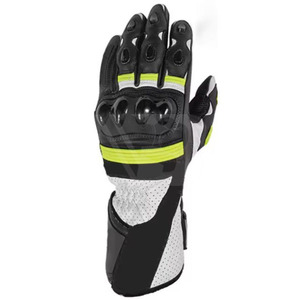Gants de moto en cuir unisexes, protection des doigts entiers, écran tactile, poignées pour la course sur route, le cyclisme, l'escalade, le motocross - Product Image 3