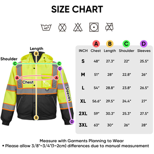 Chaquetas de Seguridad Reflectantes de Alta Visibilidad para Trabajo en Carreteras, Tráfico, Aeropuertos, Impermeables, para Hombre, Uniforme de Seguridad - Product Image 6