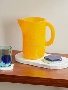 2026 Luxury Resin Water Jug Pitcher Set Milk Frothing Coffee Mug Tea Cup Unique Design Cold <b>Drinks</b> Wholesale Bulk Good Price - Product Image 4