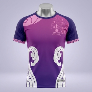 Camiseta Deportiva Personalizada para Correr, Uniforme de Equipo de Maratón, Proveedor OEM, Absorbe la Humedad, Unisex, Manga Corta, Poliéster - Product Image 4