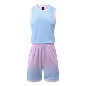 Nuevo Conjunto de Uniforme de Baloncesto de Talla Grande para Hombre y Mujer, Jersey de Competición Estampado, Chaleco de Verano para Equipo, Protección UV, Absorbe la Humedad - Product Image 1