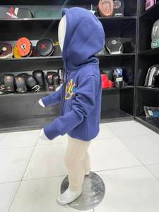 Ensembles de vêtements pour bébés unisexes personnalisés, doux et confortables, avec sweat à capuche en molleton doux à manches contrastées, ensemble sweat-shirt et pantalon de jogging pour enfants - Product Image 3